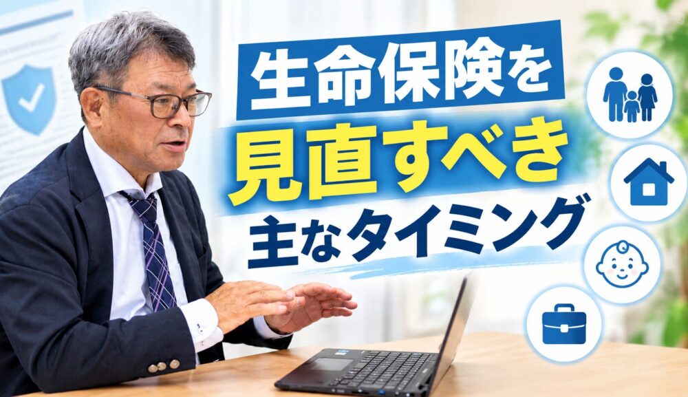 生命保険を見直すべき主なタイミング